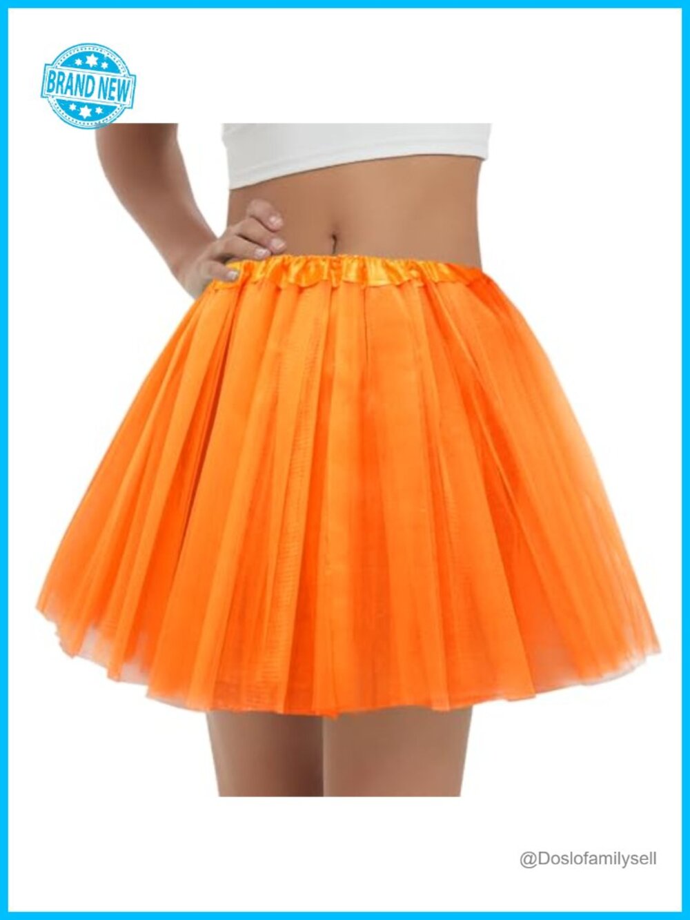 Women's 5-Layer Tulle Tutu Skirt Fluffy Dance Cosplay Costume Party